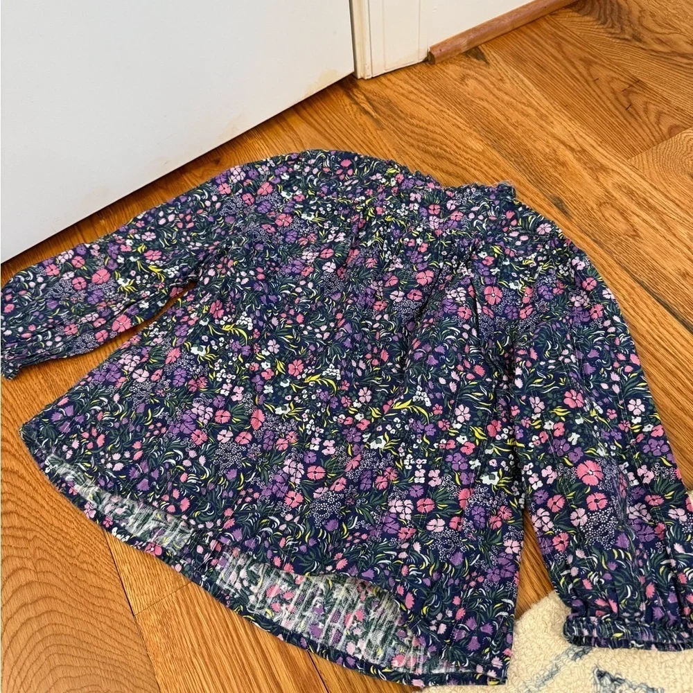 J.Crew Crewcuts girls long sleeve floral top size 8